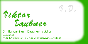 viktor daubner business card